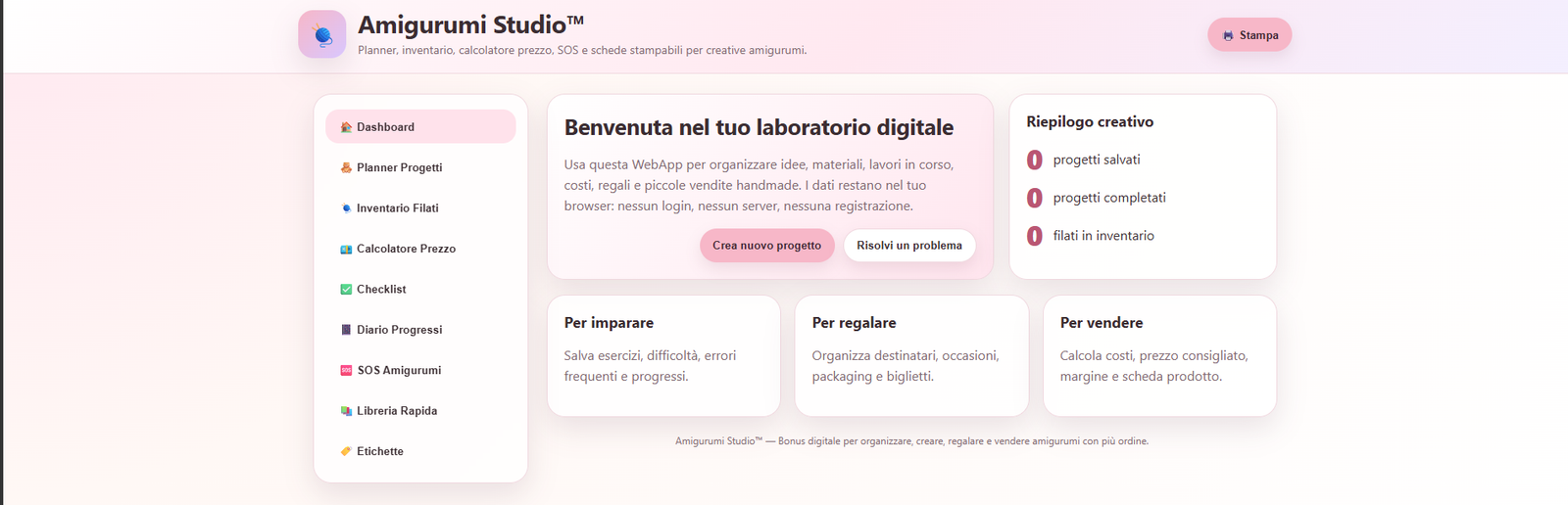 Amigurumi Studio web app