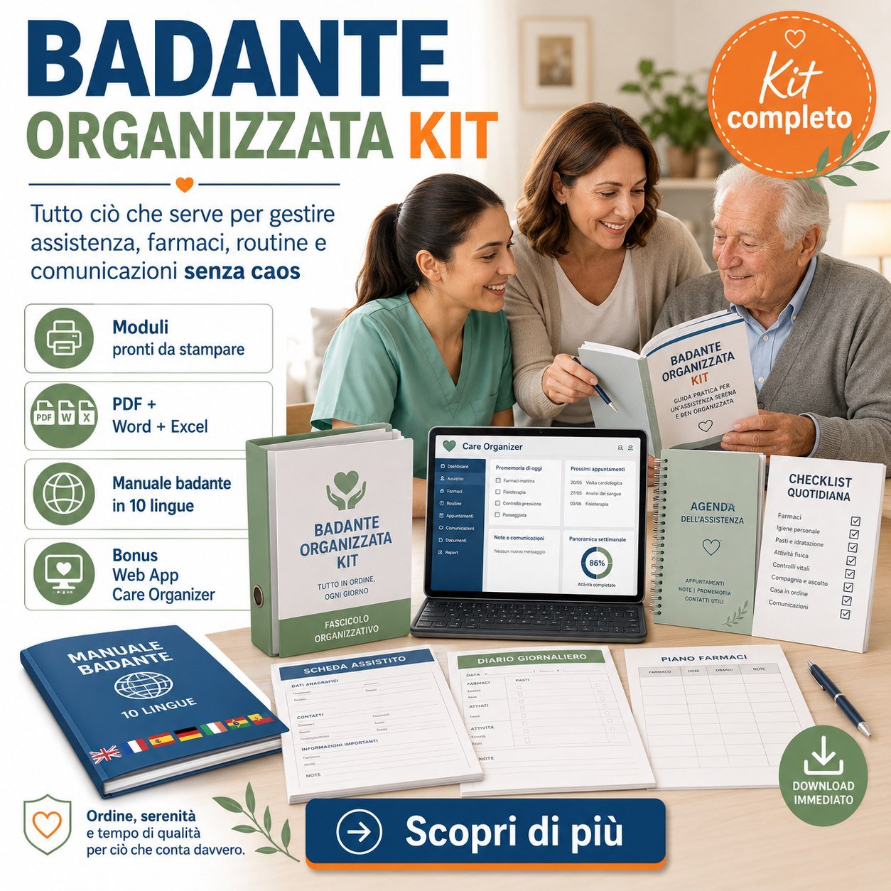 Materiale Badante Organizzata Kit