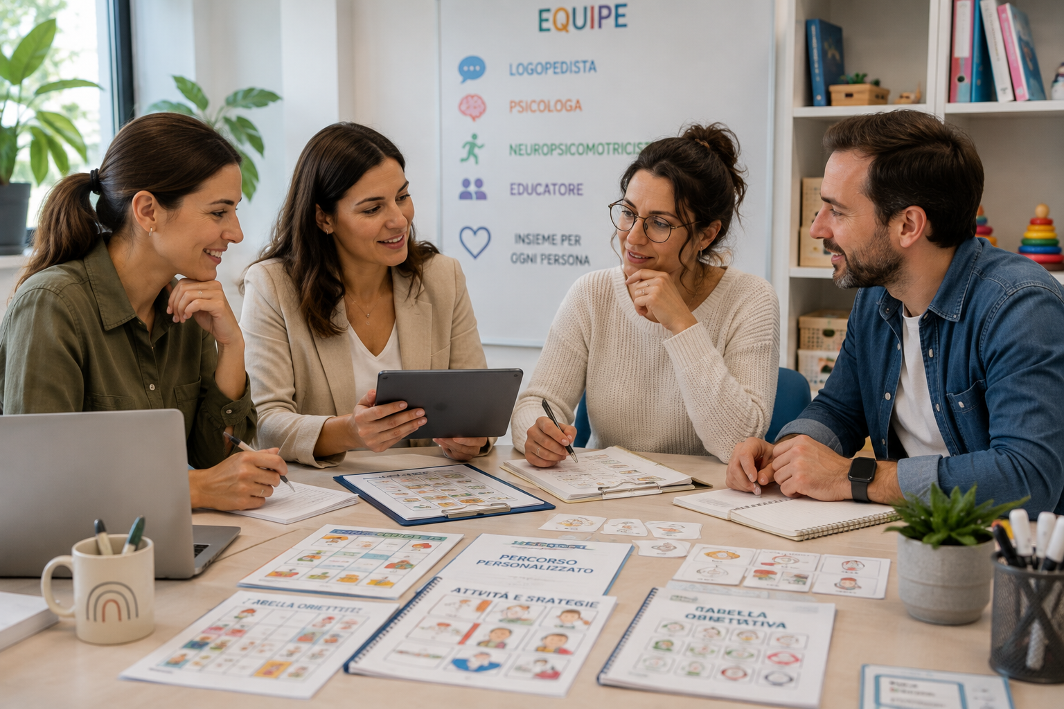 Équipe con logopedista
