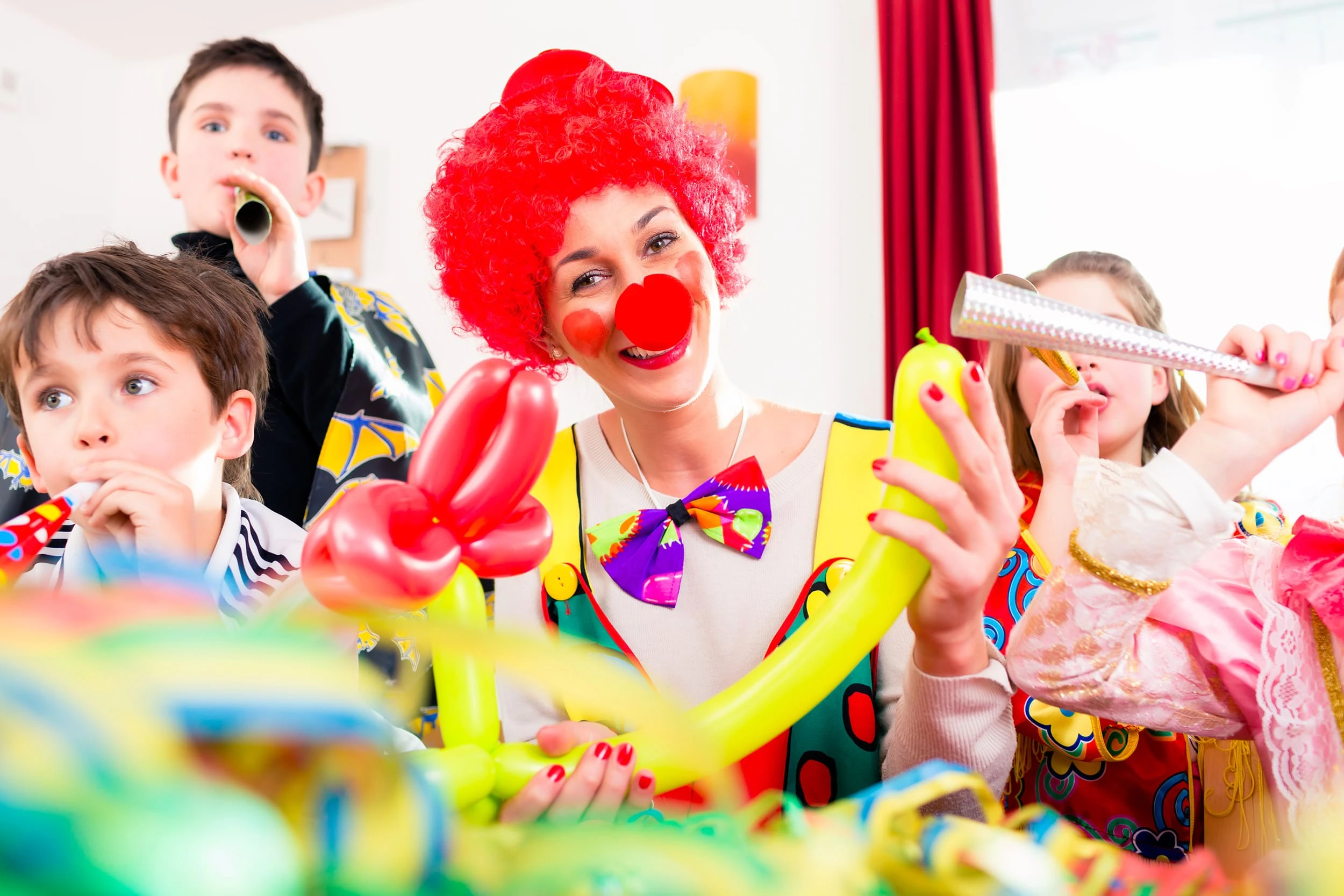 Animazione per bambini durante una festa